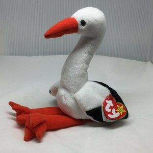 Ty Beanie Babies Stilts Stork Plush Stuffed Animal Retired W Tag June 16, 1998